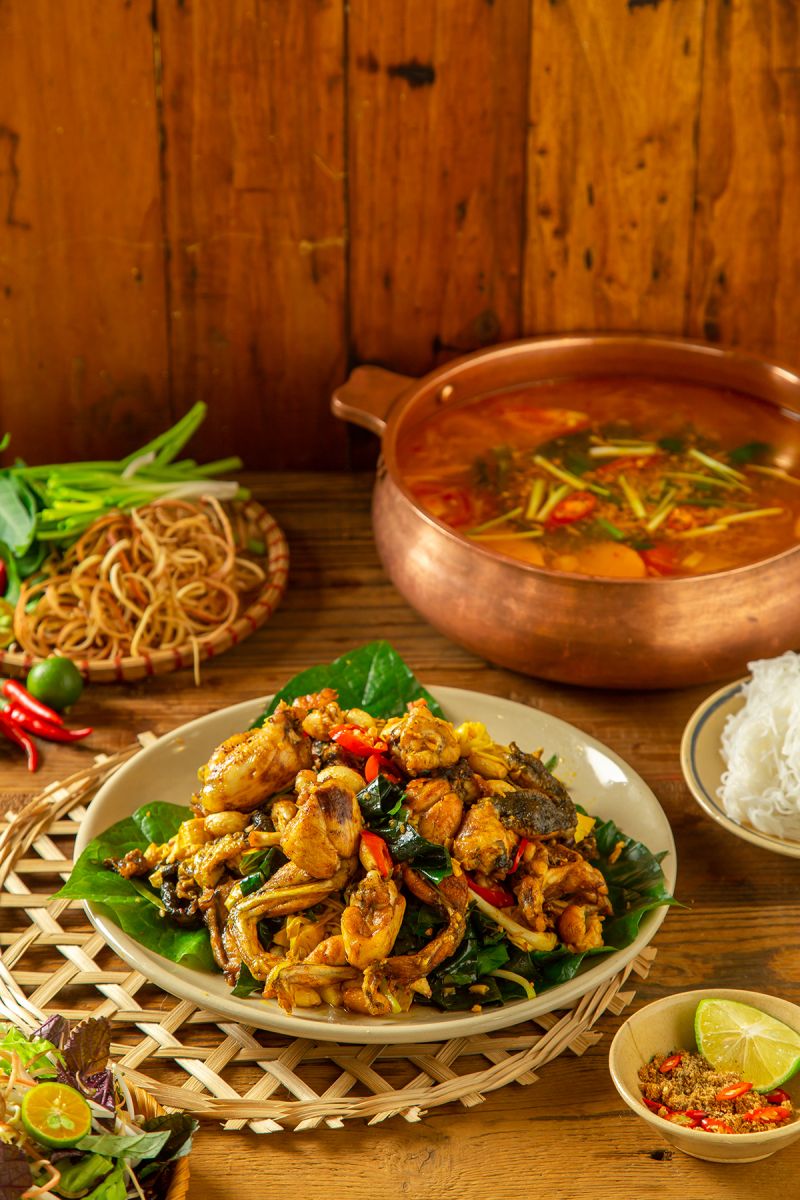 Lẩu ếch măng chua - nồi nhỏ