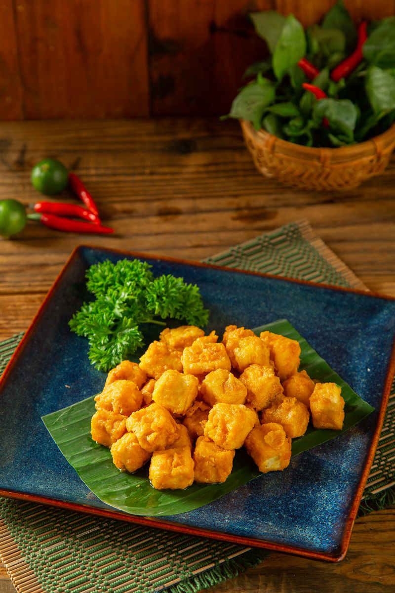 Đậu hũ non chiên trứng muối